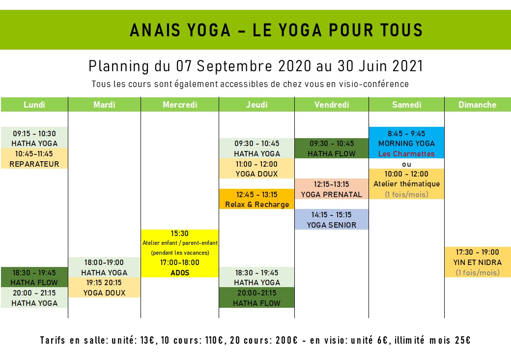 planning en cours